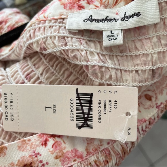 Anthropologie Another Love Smocked Floral Mini Dress NWT - Picture 11 of 14